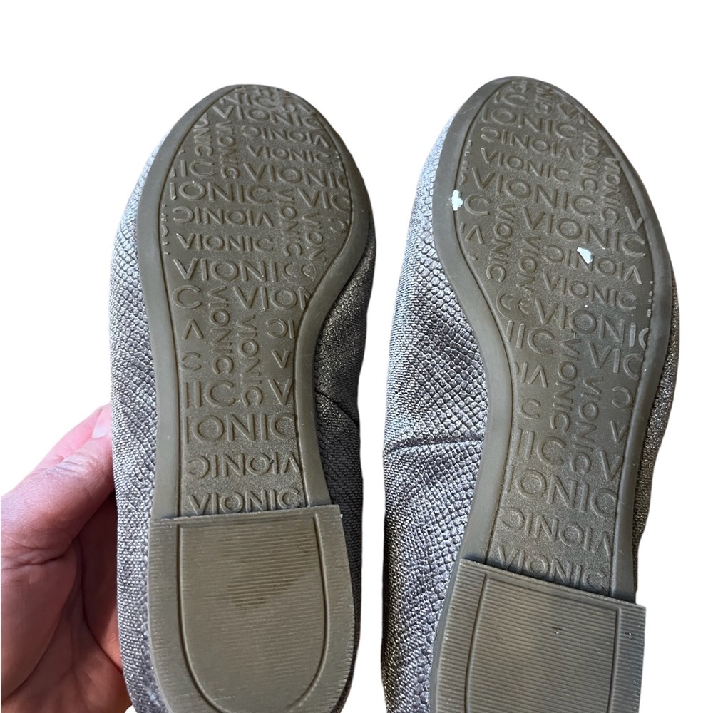 Vionic Textured Lavender Grey Slides Size 6.5 - image 7